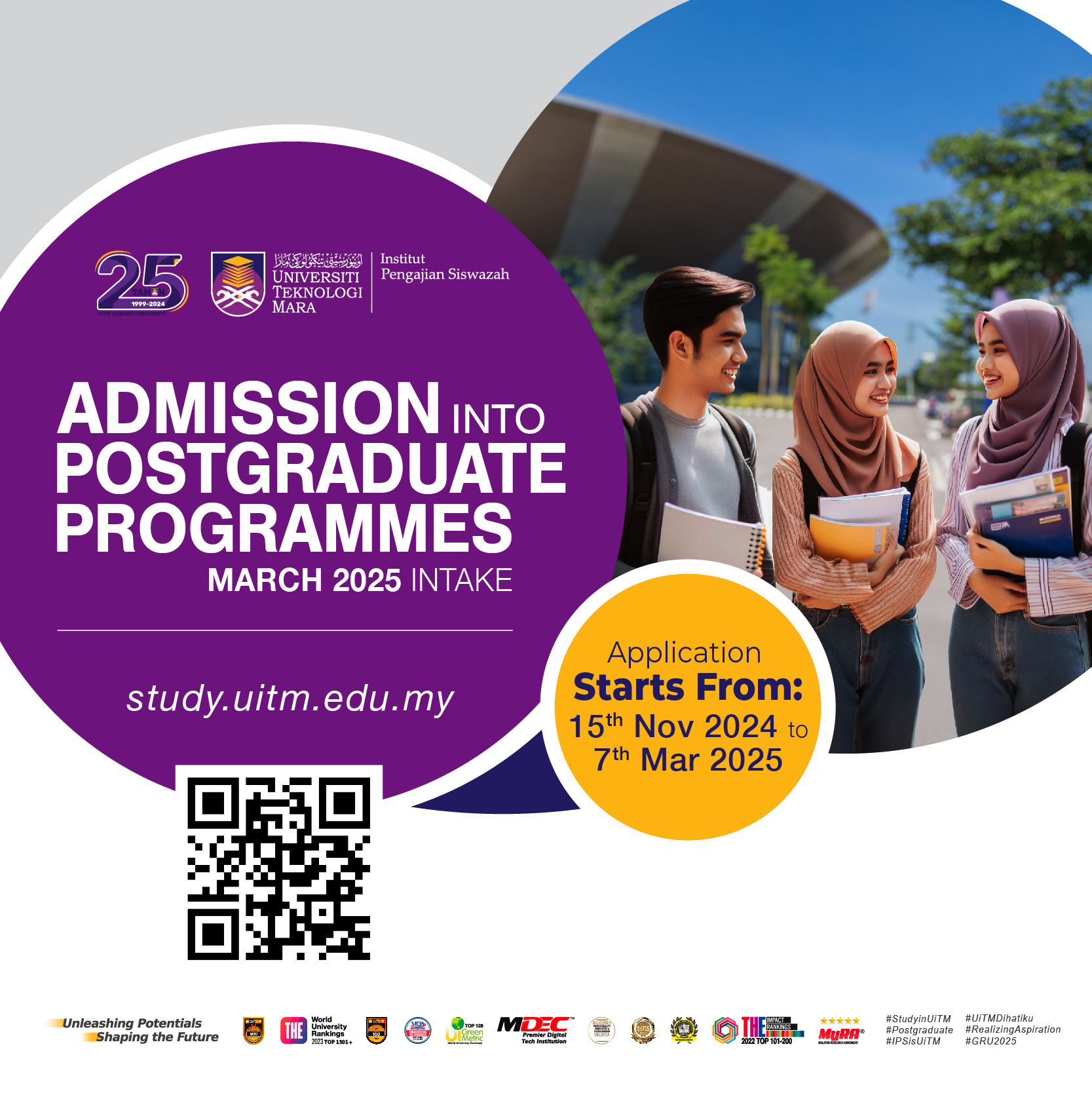 Admission for Mac 2025 Intake